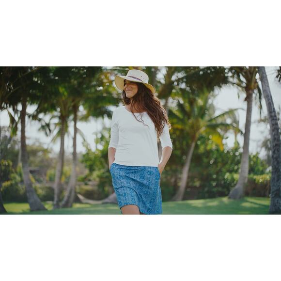 Ripskirt Hawaii Boho Denim Lightweight Adjustable Wrap Skirt Length 2 womens XL - Picture 6 of 17